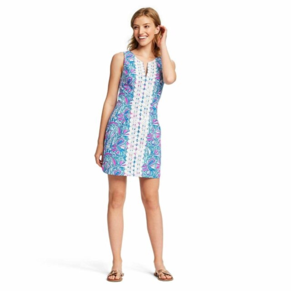 Lilly Pulitzer for Target Fans Shift Dress Size 8